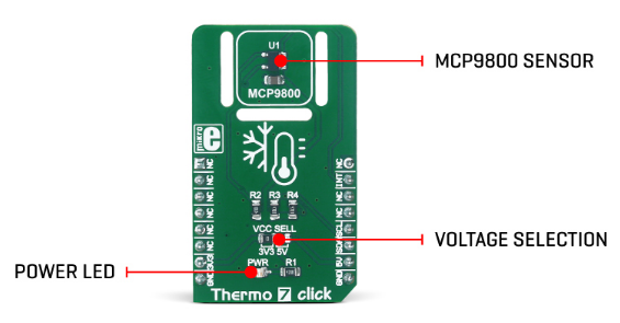 Block Diagram - Mikroe MIKROE-2979 Thermo 7 Click